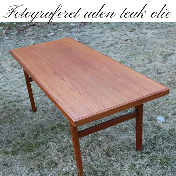 Teak sofabord robust 149 x 60 x 58 cm Antik sofabord