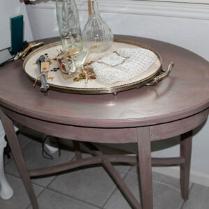 Ovalt bord - brunlig
