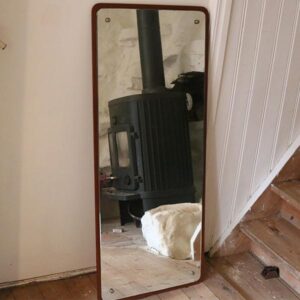 Stor teak spejl retro fra Pipi Antik