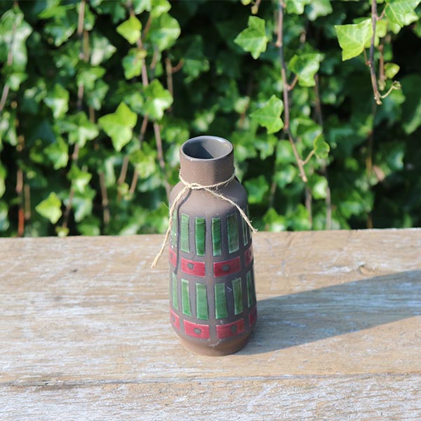 groen-roed-keramikvase-retro-nn-895-17-cm