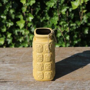 beige-gul-keramikvase-west-germany-937-17-cm