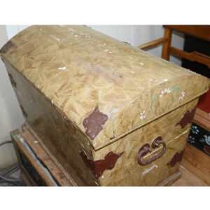 Mamoreret beige kiste - billigt - godt kup 75x47x55 cm