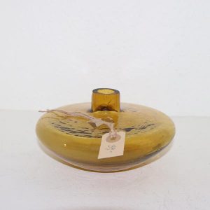 14 Brun tykt glas - vaseemne Ø 18 x 9 cm