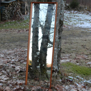 5 Teak spejl 38 x 123,5 x 3 cm
