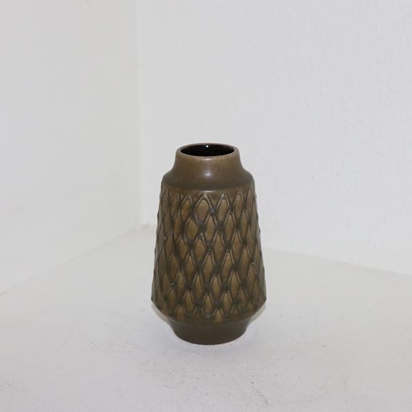 Olivenfarvet West Germany vase 2026 15 cm