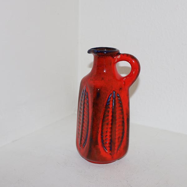 Orange West Germany vase 8120 9x9x21cm