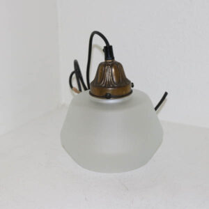 Lampe frosted gammel Ø 18 x 18 cm