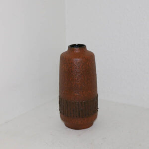 Retro varm brun vase Ø 9 x 18 cm