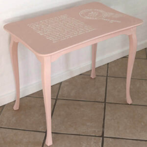Romantisk sofabord 70x45x60 cm H - laksefarvet - Scandiinavian Pink