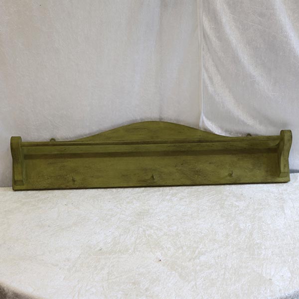 Olivenfarvet håndklædetørrer - knage 73x17 cm