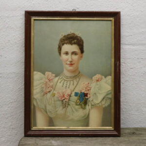 Kongelig dame billede i pastel farver 45x60 cm - Sverige