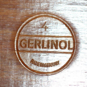 Bakkebord i teak og krom Gerlinol Made in Germany