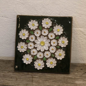 Keramik billede - marguerit blomst JIC 856 svensk 29,29,5 cm