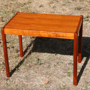 Teak træ sofabord - med rundstok ben 58x38x45 cm H