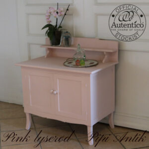 Toiletskab anretterbord i Lyserød Pink Autentico kalkmaling 80x48x90 cm