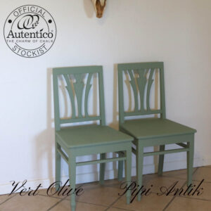 Vert Olive stol romantisk B44xD41xH85 sædehøjde 45cm