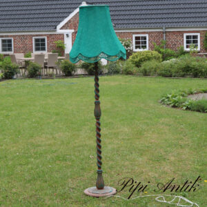 Emerald træ lampe Ø48xH162 cm med lampeskærmen