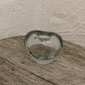 27 Holmegaard hjerte mini vase aqua mini 7 cm H