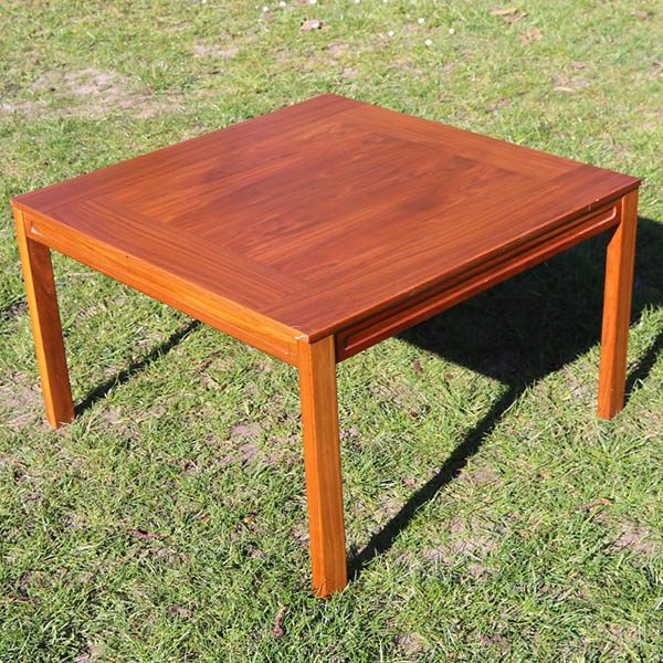 Teak sofabord kvadratisk 75x75x46 cm