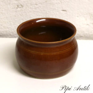 Gustavberg brun keramikkrukke Ø13x10 cm