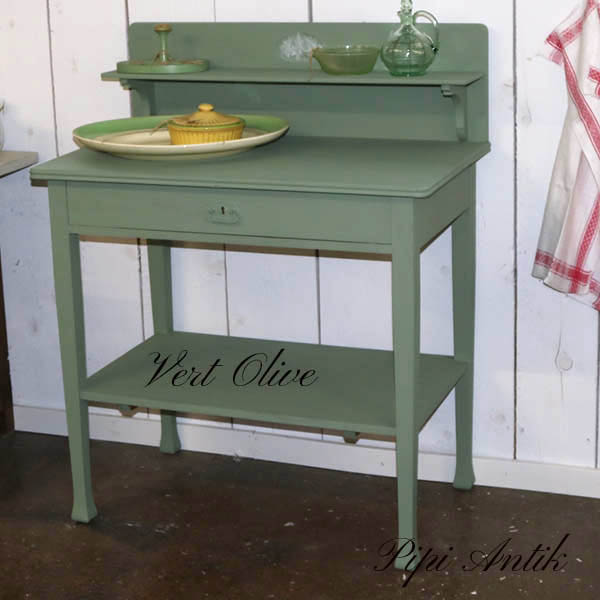 Anretterbord Vert Olive Autentico kalkmaling 60x84x79,5 cm