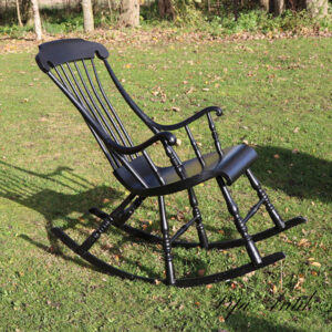 01 Gyngestol sort Meder 112xB53xH99 cm siddehøjde 47 cm