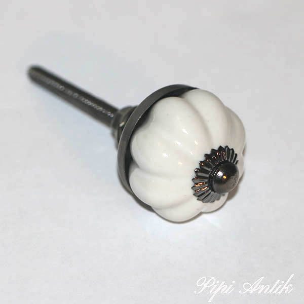 KN 40 Keremikknop hvid Ø3,5 cm