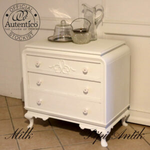 Milk kommode romantisk i Autentico kalkmaling L80xD50xH76 cm