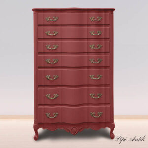 Passion Red Vintage kalkmaling Autentico