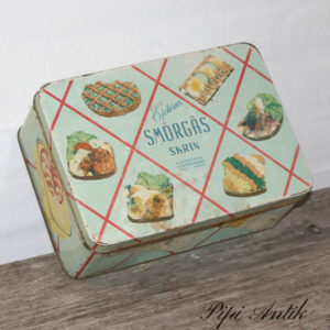 Smørgås retro dåse 24x17x9cm H