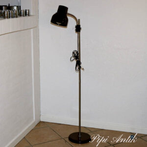 Brun standerampe i plast metal retro Ø6x125 cm i højden