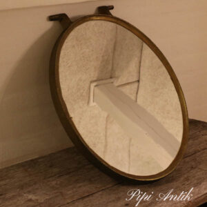 Koøje spejl ovalt med guld metallic pynt 52x37x4 cm D