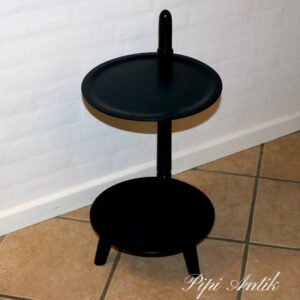 Retro sidebord patenteret dansk malet mørkeblå Ø33x63 cm H