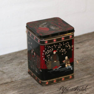 Tedåse kineser rød sort 10x10x14 cm