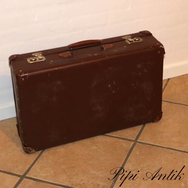 12 Brun pap kuffert retro L60xH28xD16 cm