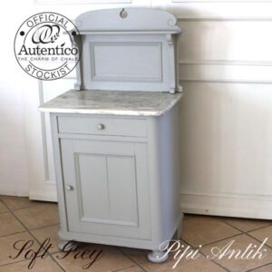 Soft Grey Toiletbord med hylde marmor B63xD42xH78 cm med ryg 121 cm
