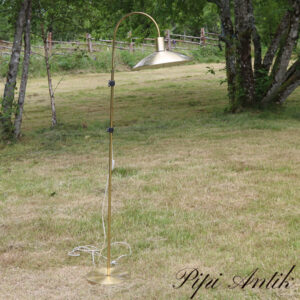 19 Retro elegant gulvlampe i gold look Ø31 fod x 120 cm H
