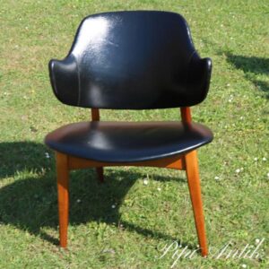Ikea teak skai stol Winnie Galon fra 1956 B54xD48xH72 cm sædet 42 cm