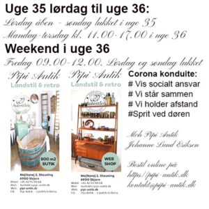 Pipi Antik i uge 35 og 36