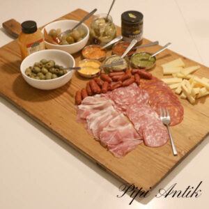 Tapas skærebræt antik