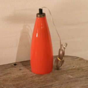 Retro orange glas loftlampe Ø 14xH19 cm