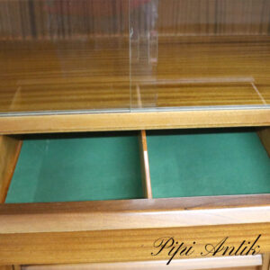 Teak vitrine buffet med skuffer