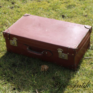 Retro læder kuffert LL66xB37xD20 cm