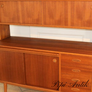Retro teak buffet flot look