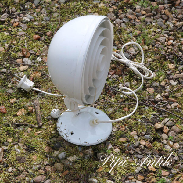 Hvid retro metal væglampe stor Knud Christensen Agentur Ø20xH28 cm