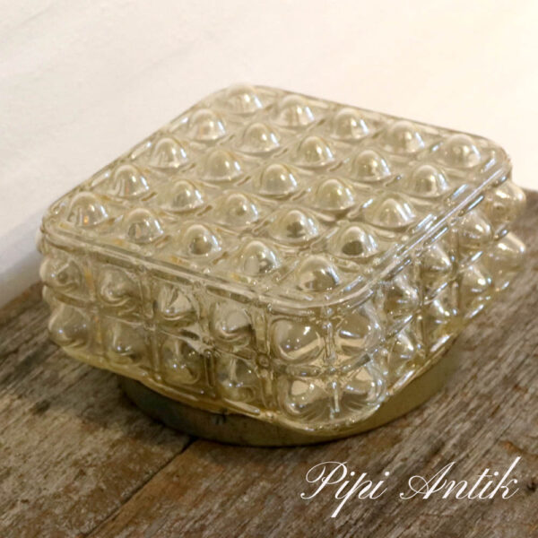 14 Retro loft lampe bobler oliven farvet L20x20xH11,5 cm