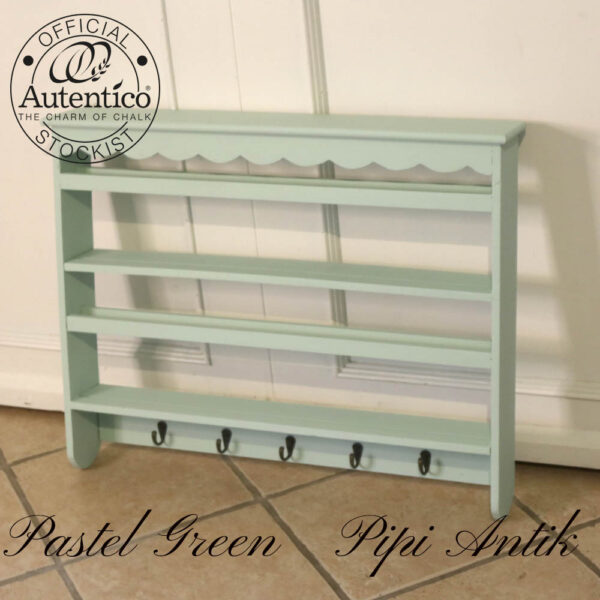05 Krydderihyld i Pastel Green Autentico med knager L75xD11,5xH75 nyere