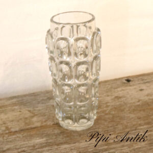Brutalist Lens Glass Vase From Sklo Union, 1960 erne FRANTISEK VISNER Ø10xH23 cm C
