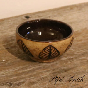 Laholm keramik skål brun og natur Ø13,5xH7cm