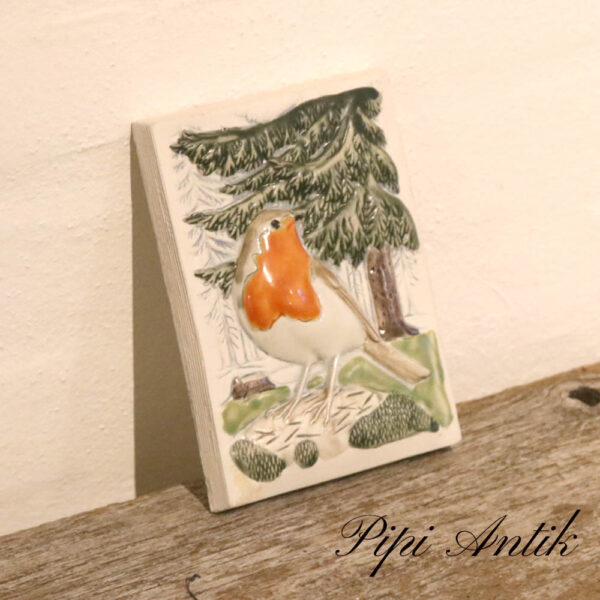 24-JIE-291-1-Keramikbillede-fugl-hvid-baggrund-B11xH15cm
